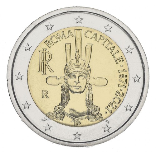 Italy euro 2021 unc bimetal - italy,